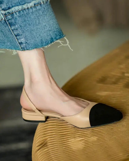 Élise Bicolor Slingbacks