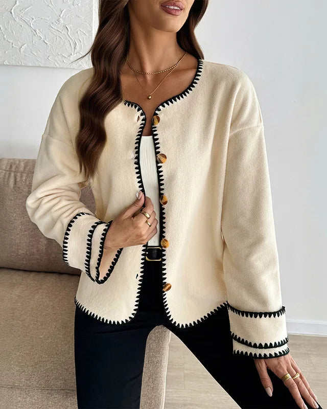 Merveille Contrast Trim Jacket