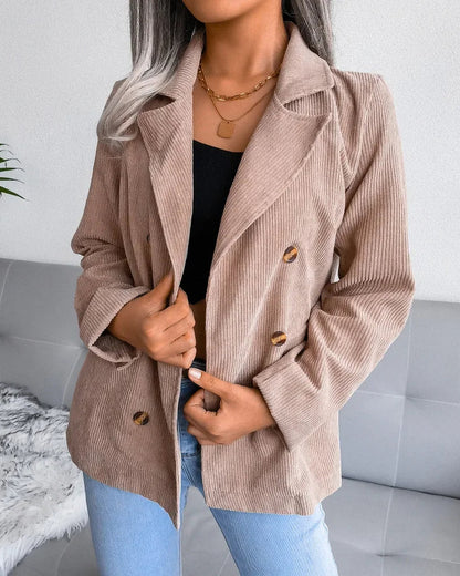 Velour Corduroy Blazer