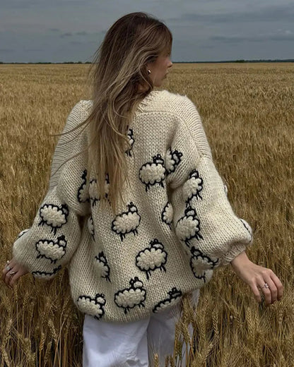 Devon Sheep Knit Cardigan