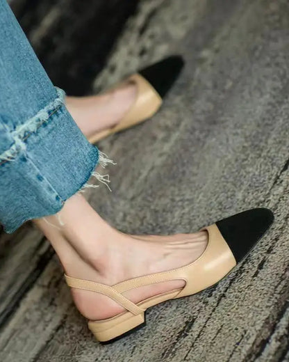 Élise Bicolor Slingbacks