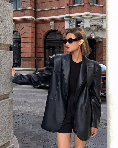 Milano Genuine Leather Blazer