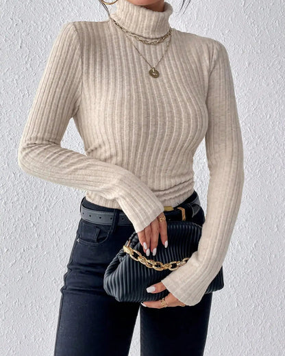Noelle Ribbed Turtleneck