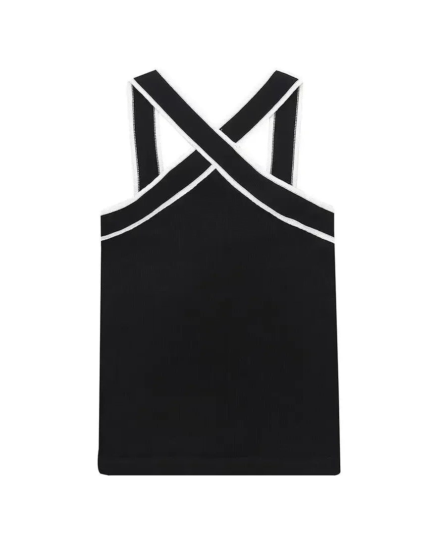 Dover Contrast Strap Top