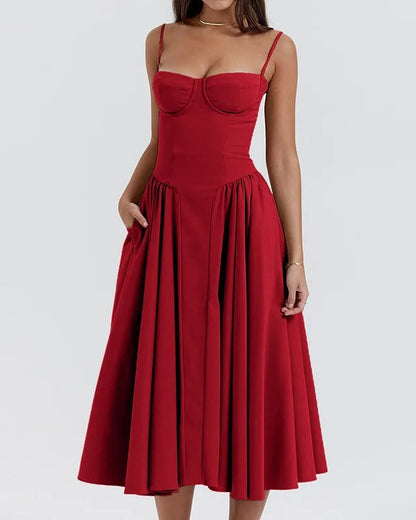Vienna Corset Midi Dress