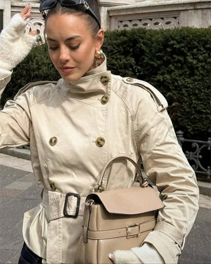 Étoile Beige Belted Trench